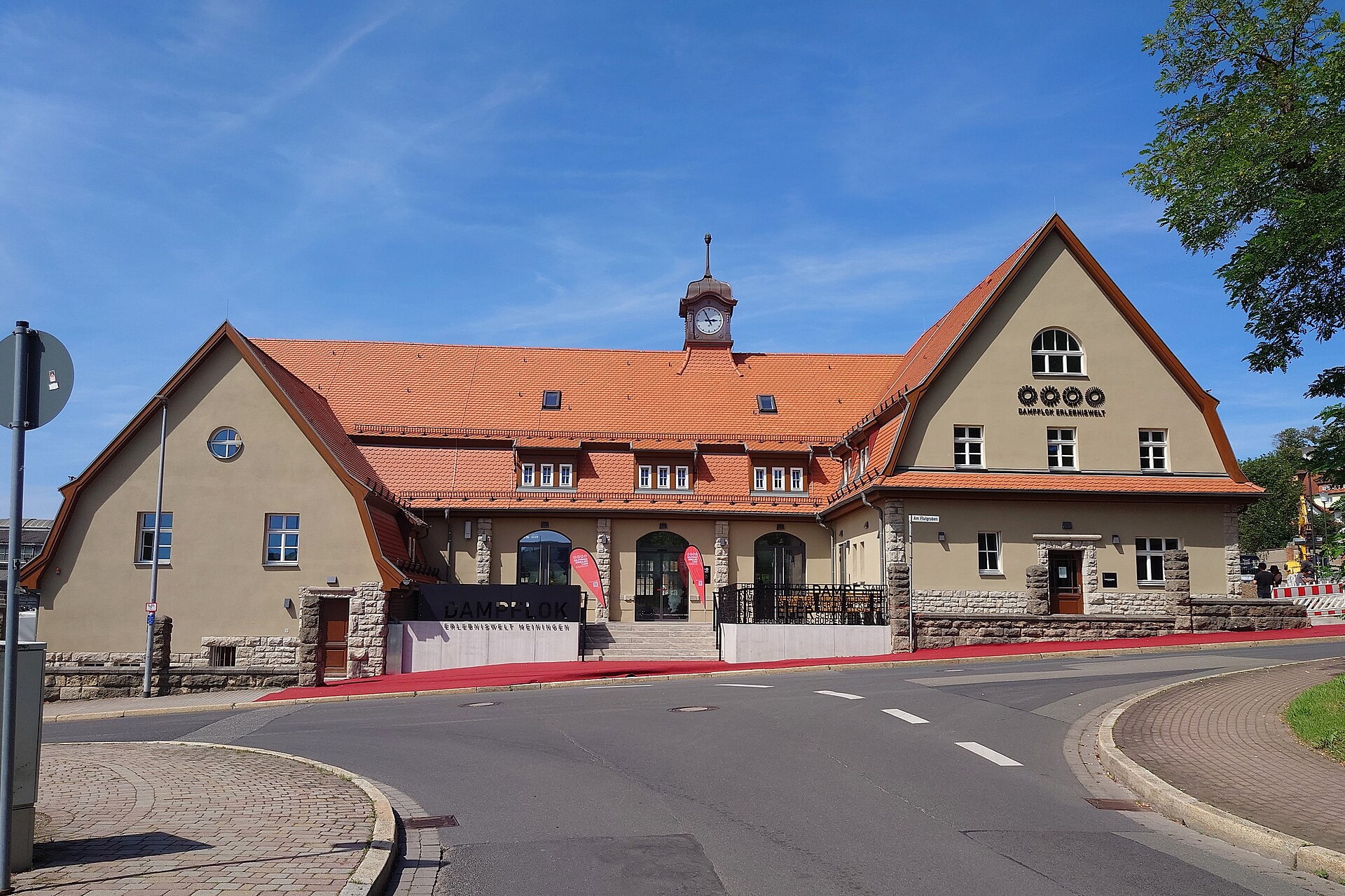 Gebäude der Dampflok Erlebniswelt Meiningen